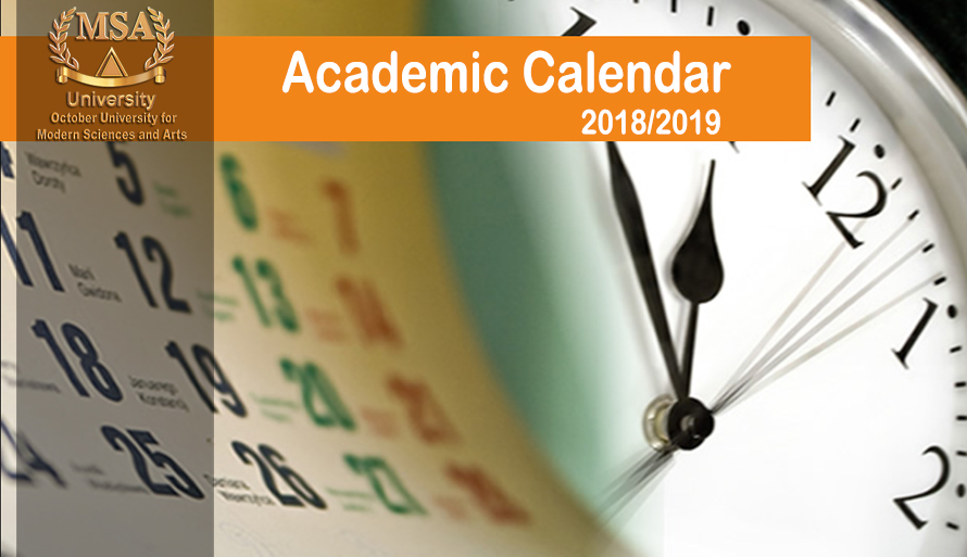Academic Calendar for the year 2018/2019
