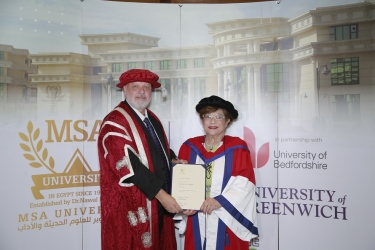 Congratulations to Prof. Nawal El Degwi - Honorary Doctorate