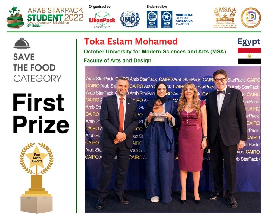 First Prize Save the Food Category: Toka Eslam Mohamed