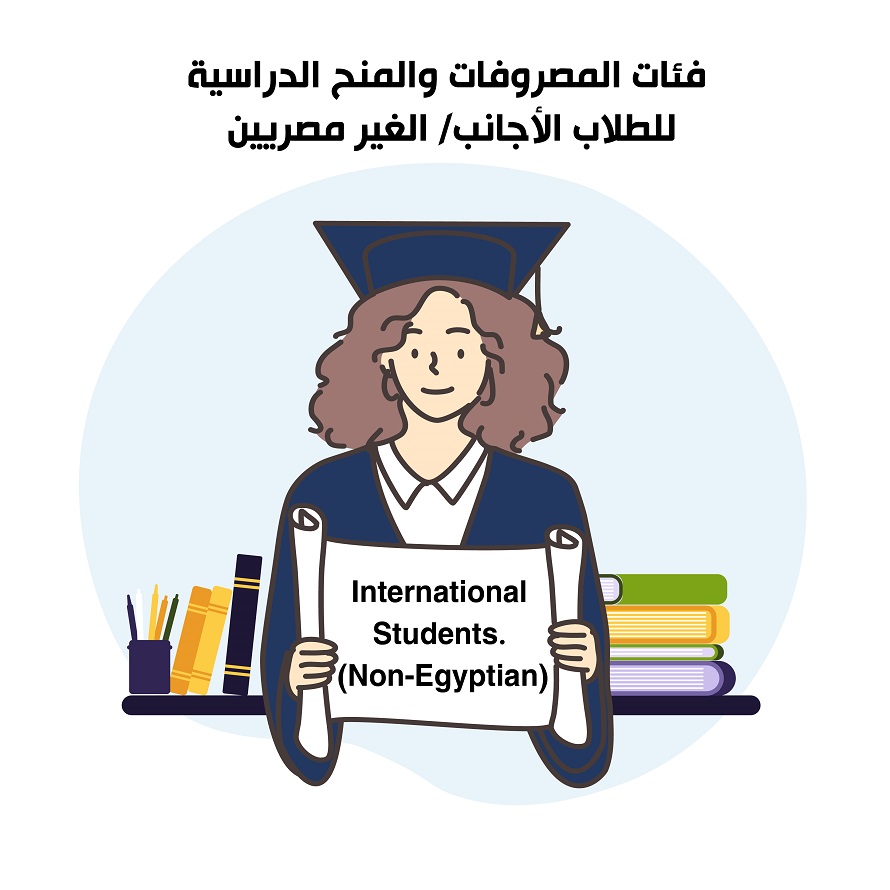 International Students <strong>(Non-Egyptian)</strong><br />
	 فئات المصروفات والمنح الدراسية للطلاب الأجانب - الغير مصريين