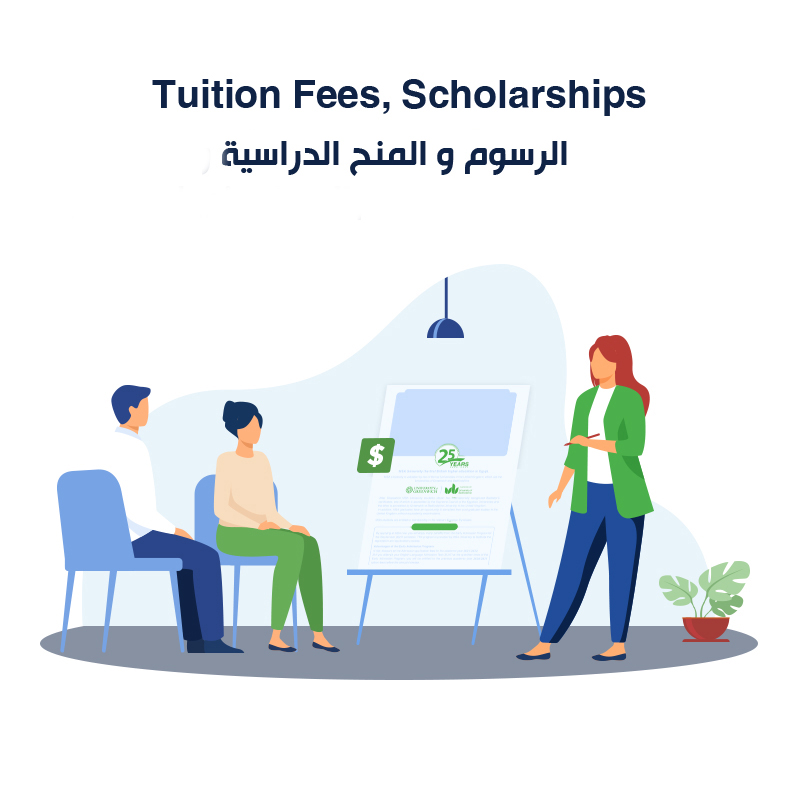 Tuition fees & <strong>Scholarships</strong><br />
	الرسوم والمنح الدراسية 
