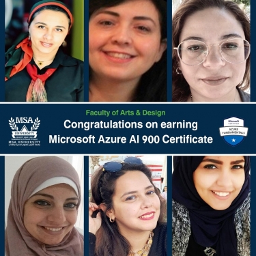 Faculty of Arts & Design Staff members & Students Microsoft Azure 900 AI certification