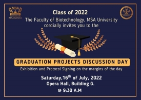 Biotechnology Graduation Projects Discussion Day (Class of 2022)