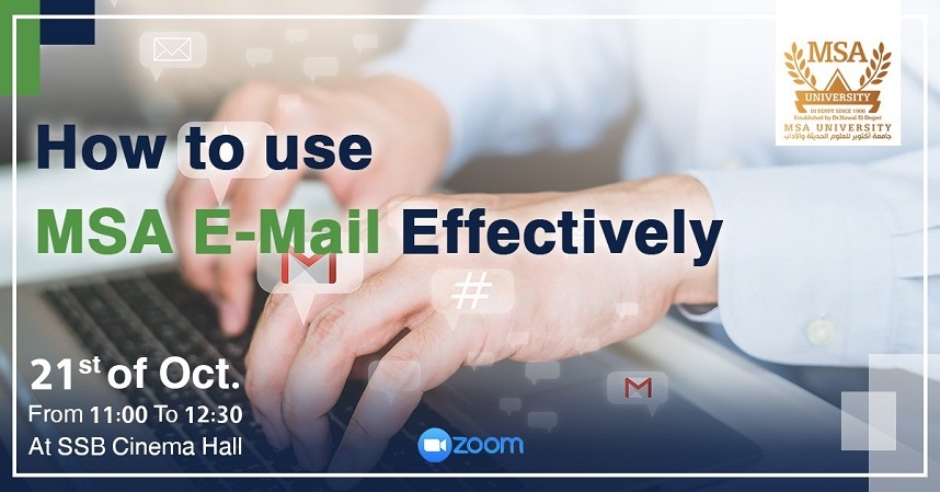 How to use MSA E-Mail effectively session